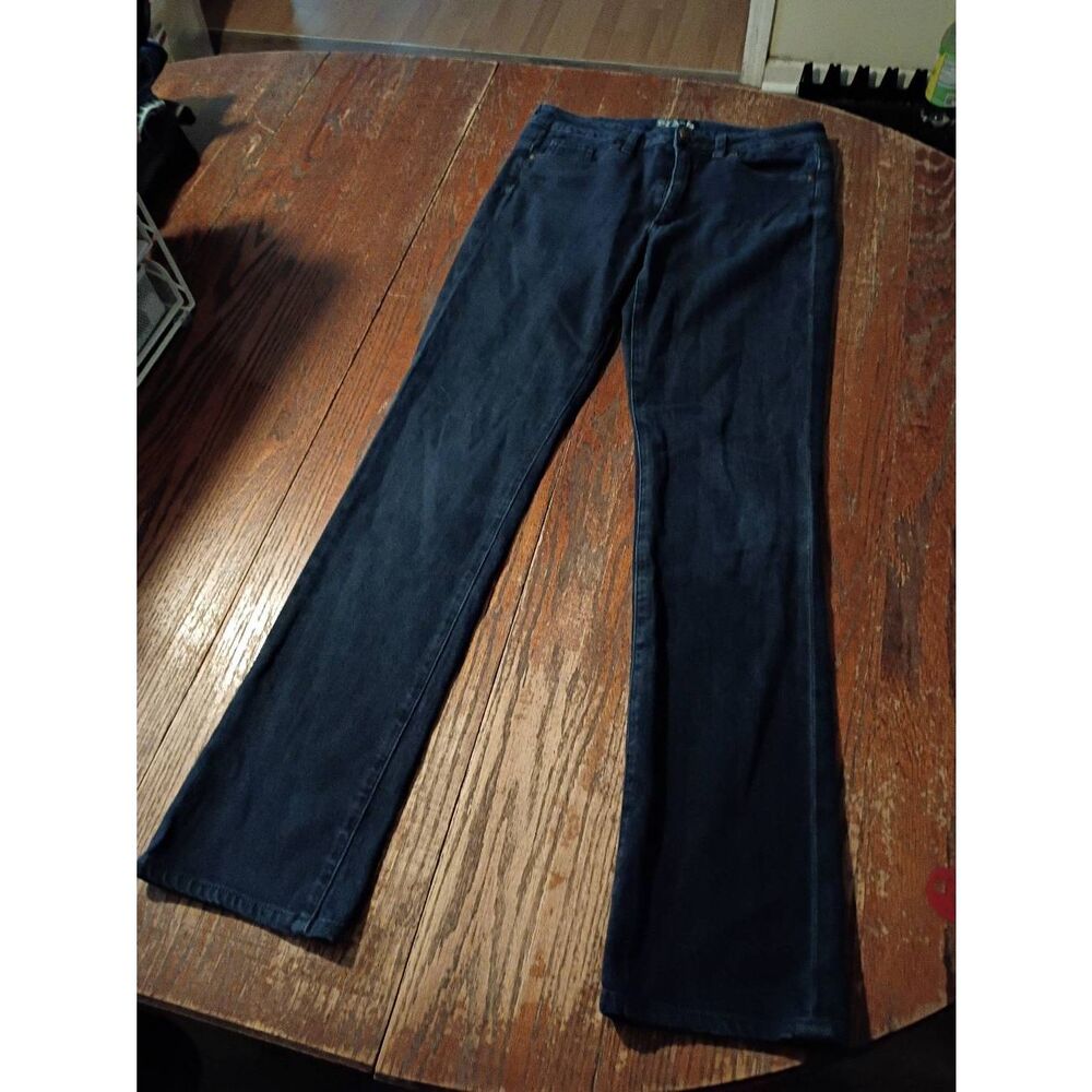 Waist 29 Anlo Dark Wash Skinny Denim Blue Jeans Casual Pants with Pockets